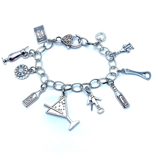 Bartender Charm Bracelet Bar Themed Charms - Picture 1 of 6